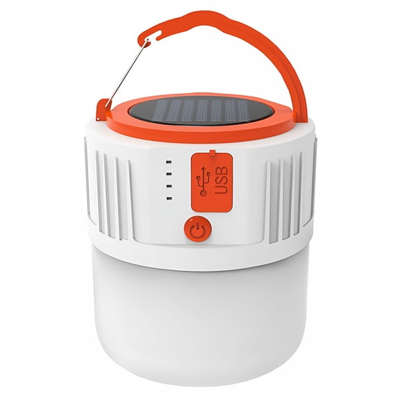 HIBIBUD Multifunctional USB Rechargeable Camping Lantern Portable Solar Panel Hand Lamp Waterproof Camping Tent Lamp Powerful Flashlight Torch Super Bright Portable Survival Lanterns