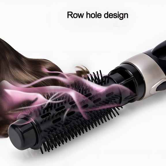 HIBIBUD Negative Ion Blow Styler Hair Dryer Brush Volumizer In One Curler Straightener Brush Hot Air For Fast Drying 1/2 Curling Irons for Short Hair Auto Hair Curler Cordless Hair Curler