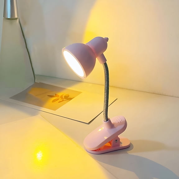 HIBIBUD Night Lamp for Kids Mini Clip On Warm Light Desk Lamp For Study&Reading Ideal Dorm Room&Bedside Nightlight
