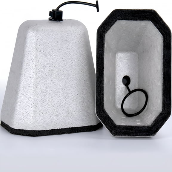 HIBIBUD Outdoor Faucet Covers for Winter 2 Pack, Foam Hose Bib Insulator for Freeze Protection, Reusable Spigot Cover with Drawstring, Weather Resistant Pipe Guard for Outside Water Taps