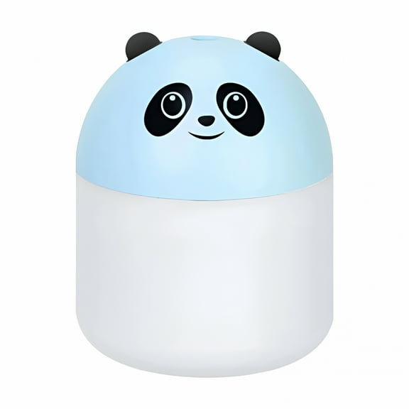 HIBIBUD Panda Humidifiers for Bedroom Steam Inhaler Humidifier for Household 250Ml Water Tank Silent Spray with Usb Night Light for Home Desktop