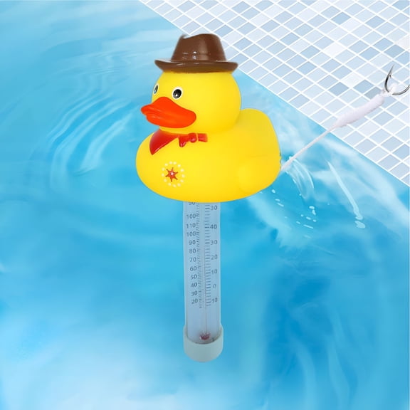 HIBIBUD Pool Thermometers Floating Easy Read,Digital Thermometers Cute Duck Design,Floating Thermometers For Ice Bath,Ice Bath Thermometers,Digital Pool Thermometers