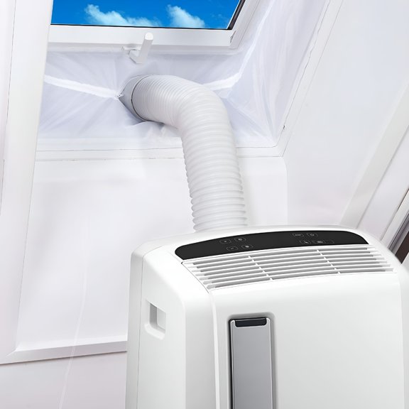 HIBIBUD 2026 New Portable Ac Ventilation Kit,300Cm Length,Waterproof Universal Seal,No Drilling Installation,Zipper & Adhesive Fixtures,Suitable for All Mobile Acs,1 Kit