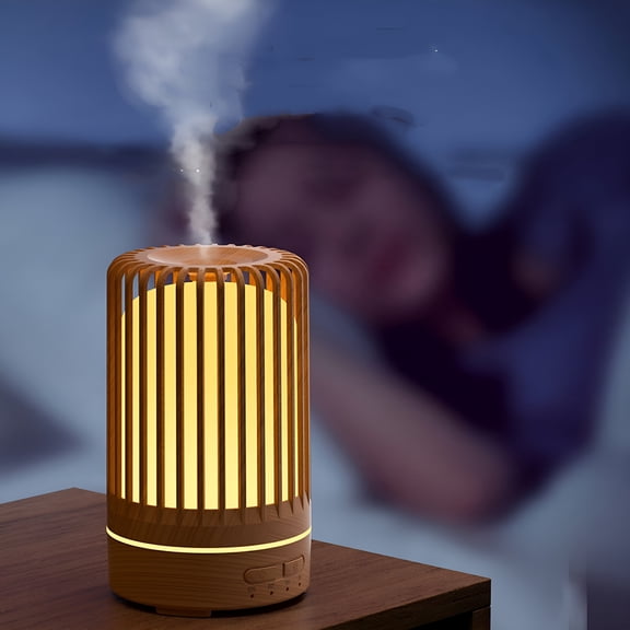 HIBIBUD Portable Cool Mist Humidifier,4.9 in Khaki Quiet Desktop Air Vaporizer Usb,Personal Facial Steamer for Bedroom Office Winter Dry Relief Mini Humidifier for Bedroom