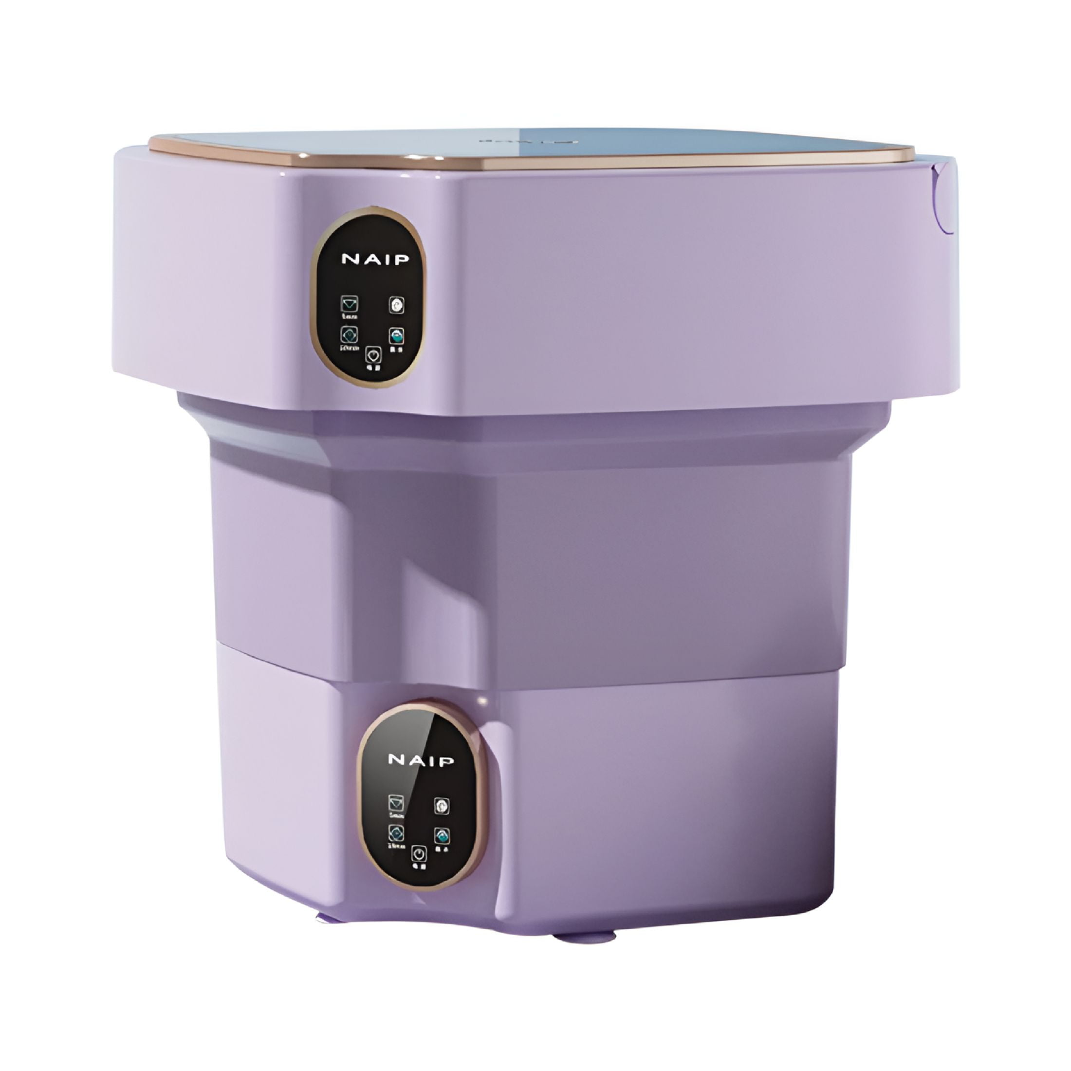 HIBIBUD Portable Folding Mini Washing Machine,17L Capacity for Small Loads,Multiple Wash Modes,Powerful Motor with Control,Integrated Wash and Dry Function,Space-Saving Design