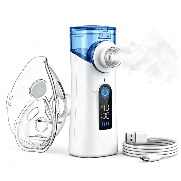 HIBIBUD Portable Handheld Personal Breathing Humidifier with Led Screen for Home&Travel