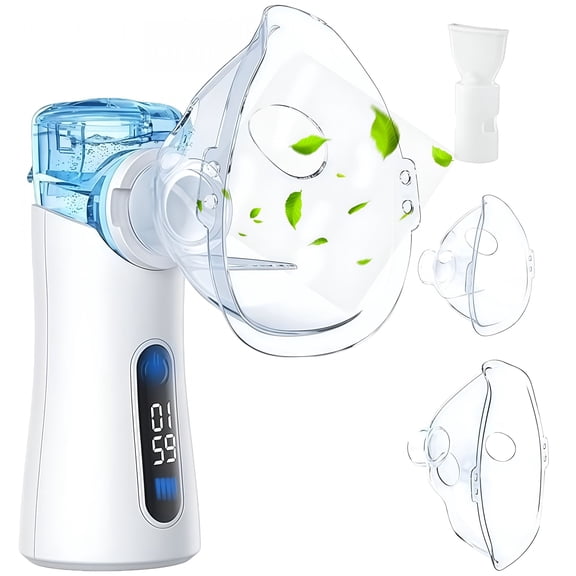 HIBIBUD Portable Handheld Personal Breathing Humidifier with Led Screen for Home&Travel