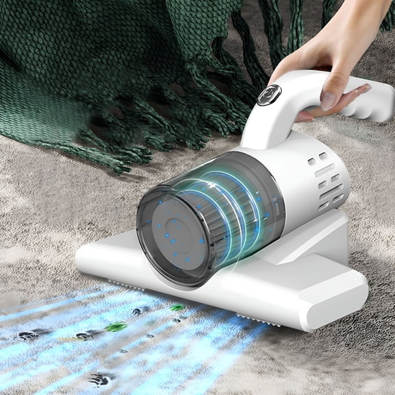 HIBIBUD Portable Mattress Vacuum Cleaner,8Kpa Handheld Bed Dust Mite Cleaner,2400Mah Usb Rechargeable,70W Uv Light Sterilization,Double Beat Vibration,For Bedding Sofa Fabric,250Ml Dust Box