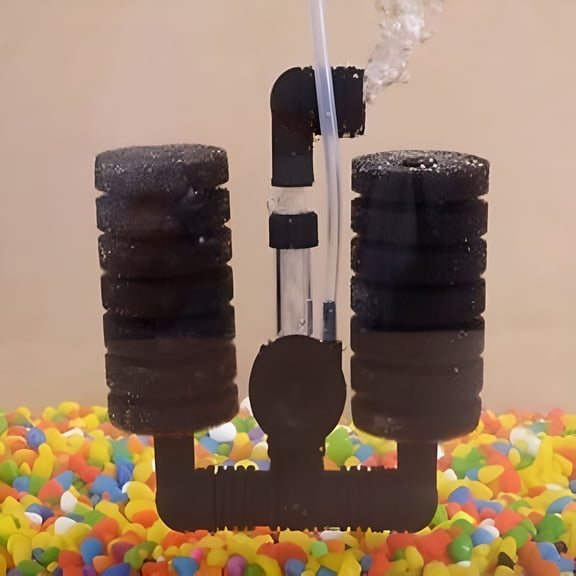 HIBIBUD Practical Aquarium Biochemical Sponge Filter Fish Tank Filtration Bio Air Pump Aquarium Sponge Filter # 2