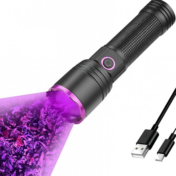 HIBIBUD Rechargeable Blood Tracking Light for Night Hunting 2000 Lumens Blood Trail Tracking Flashlight with Charging Cable, for Hunting, Tracking, Search, Outdoor Night Use