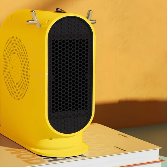 HIBIBUD Desktop Heater,Travel Efficient Intelligent Constant Temperature Mini Heater,yellow
