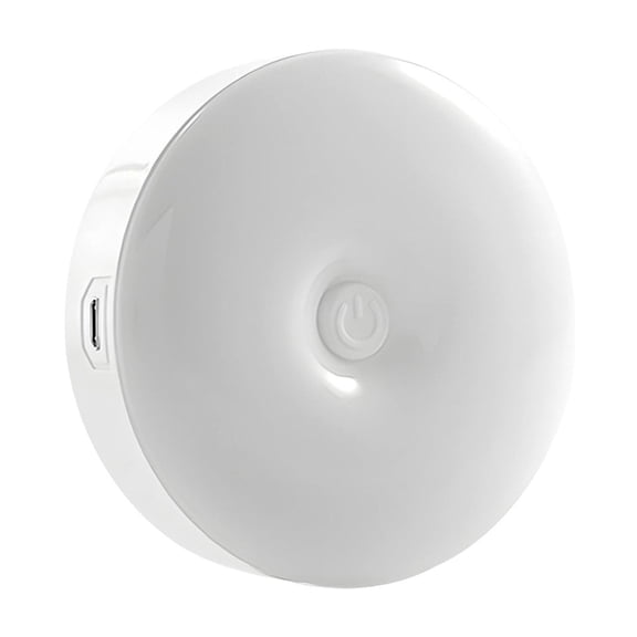 HIBIBUD Rechargeable Puck Light, Dimmable Push Tap Lights, Button Style Led Cabinet Lamp for Wall Cabinets Dorm Closet Bedroom Rechargeable Puck Lights