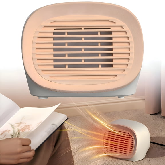 HIBIBUD Rechargeable Space Heater, Cordless Portable Ceramic Heater with Quiet Operation, Indoor & Semi-Outdoor Personal Warmer for Office, Garage, Bedroom, Camping, Tip-Over Protection