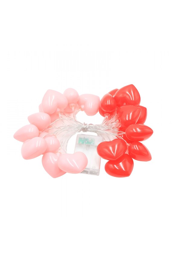 Red&Pink Heart String Lights,Valentine'S Day Decorations Light with Led Red Pink Glitter Heart Lights,Connectable Romantic Fairy Light for Wedding Valentine Anniversary Party Decor