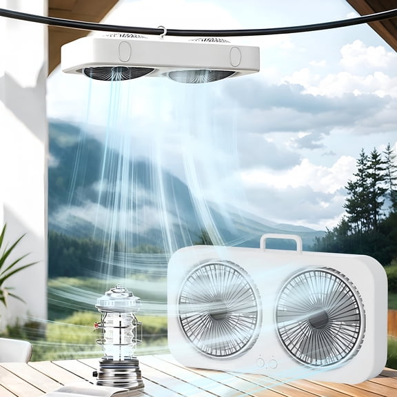 HIBIBUD Reversible Twin Window Fan 3-Speed Dual Blade Fan with Exhaust,Cooling & Circulate Modes for Home Bedroom Kitchen Energy Efficient Quiet