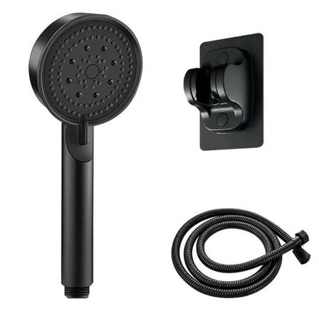 HIBIBUD Shower Head Rainfall Seven-Level Adjustment Rain Shower Head with Handheld Spray Pressure Boost Water Flow Detachable Shower Head Style