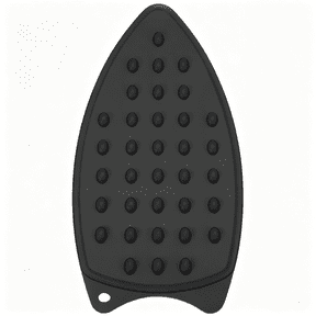 HIBIBUD Silicone Iron Rest Pad,Multipurpose Hot Heat Resistant Iron Rest Plate Protective Pad for Ironing Board,Steamer,Compact Mat,Black