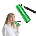 thumbnail image 1 of HIBIBUD 3.5" Mini UV Flashlight, Green Small LED Flashlight Battery Powered for Camping, 1 of 7