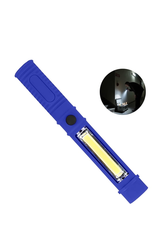 6.5" Blue COB Work Light,Magnetic Portable Flashlight for Car Repair&Emergency