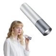 thumbnail image 1 of HIBIBUD 3.9" Silver Mini Flashlight,Adjustable Focus USB Rechargeable Keychain for Hiking, 1 of 7
