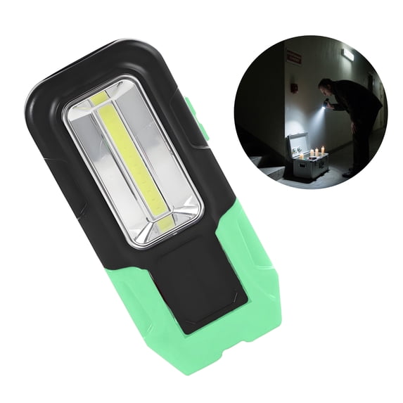HIBIBUD Green Tactical Flashlight,COB Folding Work Light for Car Repair,Camping,EDC