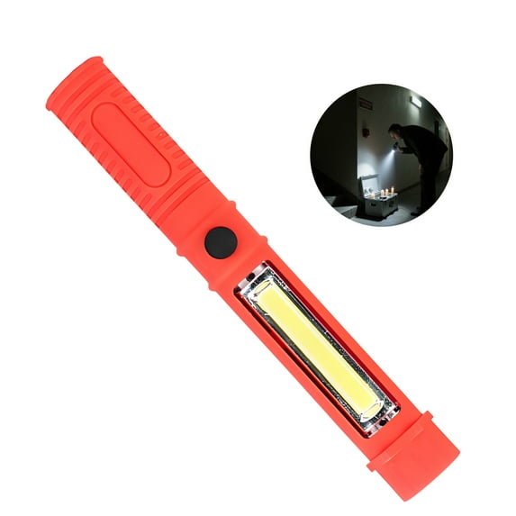 HIBIBUD Small Flashlight,Cob Work Light Small Flashlights,Abs Material Windfire Flashlight,Red