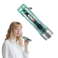 thumbnail image 1 of HIBIBUD Small Flashlight,Keychain Design Windfire Flashlight,Purple Side Lights Keychain Light,Green, 1 of 7