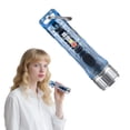thumbnail image 1 of HIBIBUD Small Flashlight,Purple Side Lights Flashlight Battery Powered,Keychain Design Keychain Light,Blue, 1 of 7