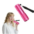 thumbnail image 1 of HIBIBUD Small Flashlight,Uv Curing Keychain Light,395 Uv Rays Led Flashlight,Rose, 1 of 7