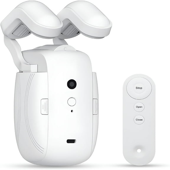 HIBIBUD Smart Automatic Curtain Opener with Remote Control,Upgraded High-Performance Motor