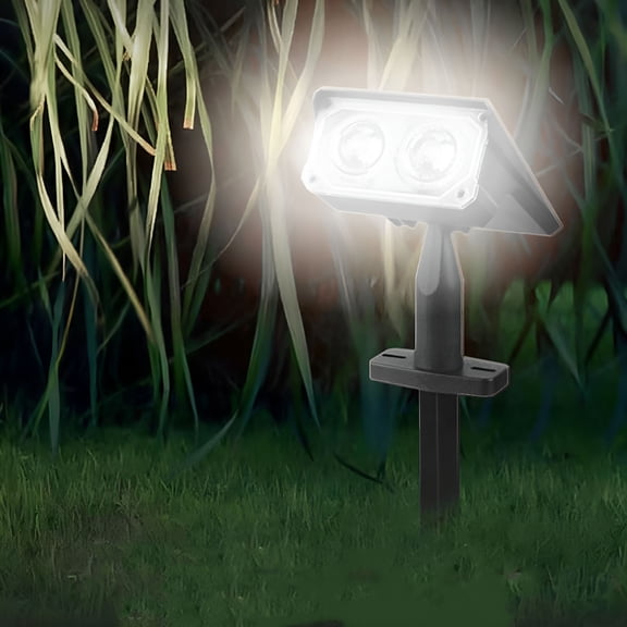 HIBIBUD Solar Spot Lights Outdoor for Flag,Tree,Sign,Mailbox,Solar Lights Outdoor Waterproof,Bright Landscape Spotlights,Dusk to Dawn Lighting,for Yard Patio Garden Pathway
