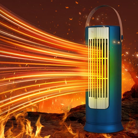 HIBIBUD Space Heater for Indoor Use, 1000W Fast Heating Desktop Mini Heater