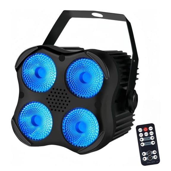 HIBIBUD Stage Par Lights, Rgbw 4-In-1 Led Par Light Stage Lights Dmx | Sound Activated, Remote Control, Multi Modes, Strobe & Wash Lighting, Par Lights Dj Uplight for Event Wedding Concert Church