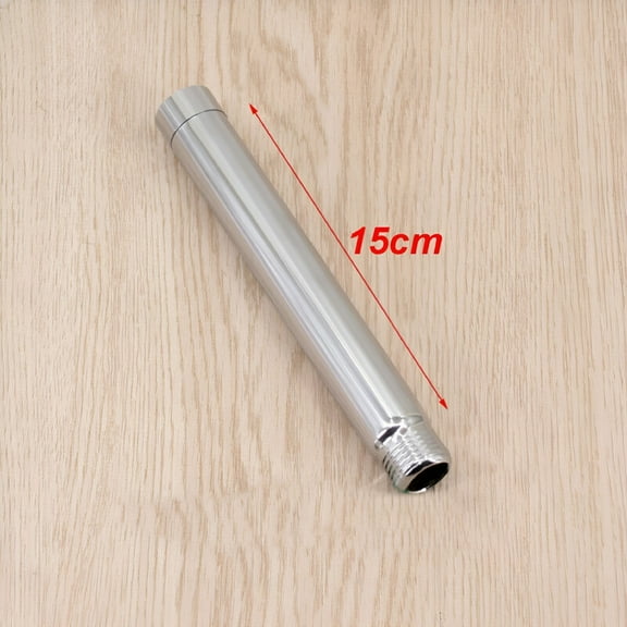 HIBIBUD Shower Head Extension Arm,Shower Arm Extension Shower Head Extender Made of 304 Stainless Steel Shower Pipe Extension,Chrome 6 Inches