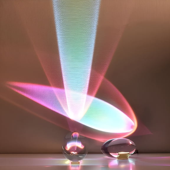 HIBIBUD Sunrise Aura Light Mood Lamp, Crystal LED Projector Night Light