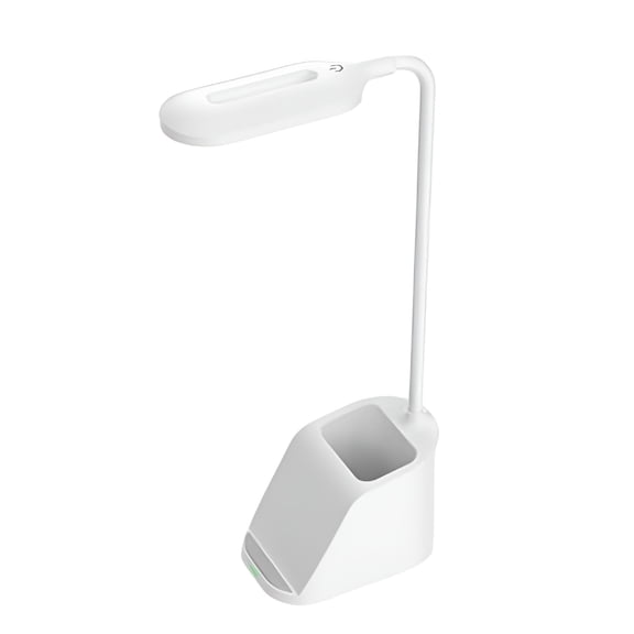 HIBIBUD Table Lamp LED Smart Desk Lamp,15W Wireless Charging,With Pen,Student Eye Protection Study Lamp,Suitable For Office,Bedroom,Dorm