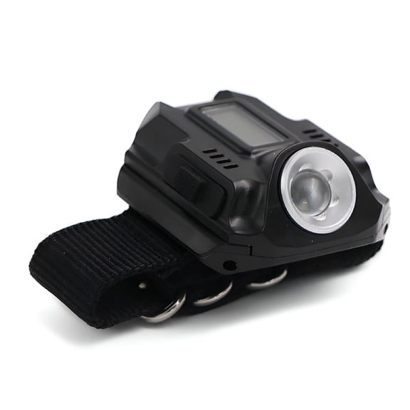 HIBIBUD Tactical Rechargeable Led Flashlight Waterproof Wrist Watch Lamp Outdoor Rechargeable Flashlight