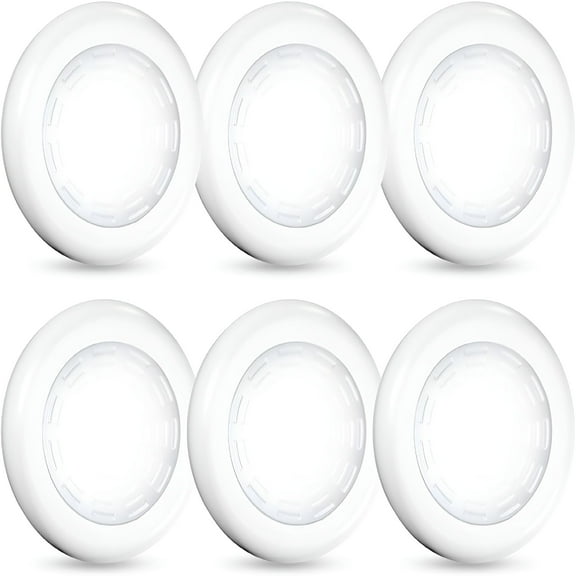 HIBIBUD Tap Light Push Lights,6 Pack Portable Bright LED Puck Light Touch Light Night Lights Battery Operated Under Cabinet Lighting for Closet Kitchen Under Counter Classroom Indoor Outdoor