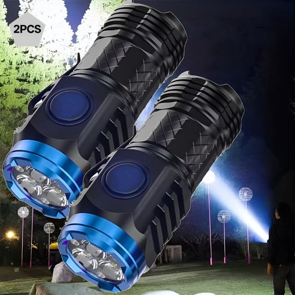 HIBIBUD Three-Eyed Monster Mini LED Flashlight, 2 Pack