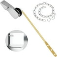 thumbnail image 1 of HIBIBUD Toilet Flush Handle,Universal Toilet Handle Replacement Kit,Zinc Alloy Toilet Tank Trip Lever with Brass Arm,Toilet Repair Kit Inside Tank, 1 of 4