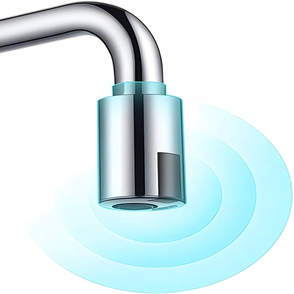 HIBIBUD Touchless Automatic Faucet Motion Sensor Adapter Tap for Kitchen Bathroom Sink, Hand Free Aerator, Smart Faucet Sensor