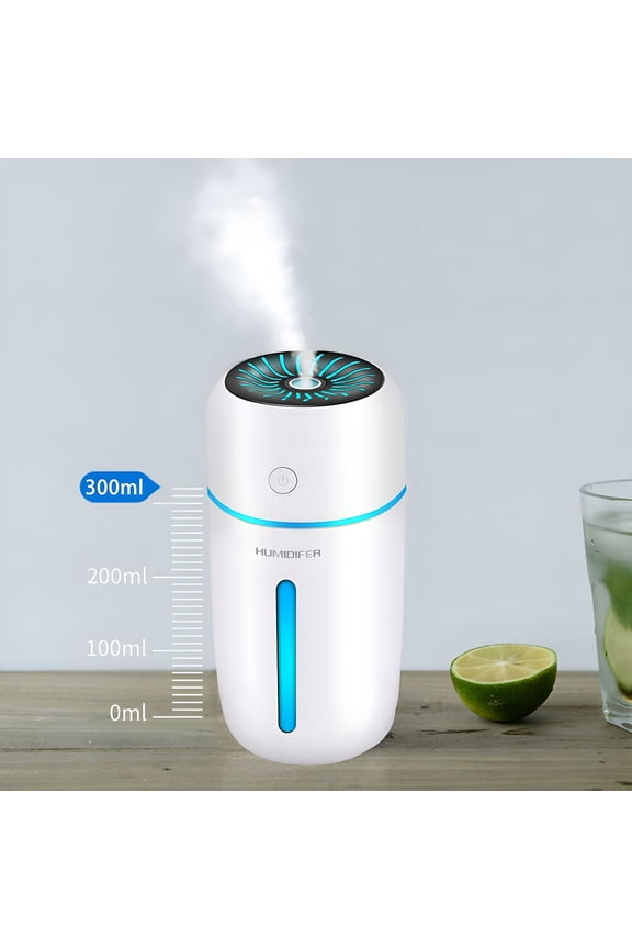USB Air Humidifier,Wireless Aromatherapy Nebulizer with 300Ml Tank,Long-Lasting Mist,Essential Oil Diffuser for Home,Office,Car Travel,Relaxing Mist,Portable and Stylish