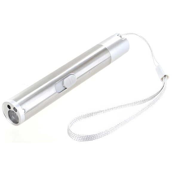 HIBIBUD USB Rechargeable Red Laser + UV LED + White LED Flashlight