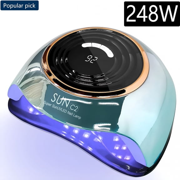 HIBIBUD UV LED Nail Lamp, 63 Lamp Beads 4 Timer Modes & Auto Sensor, Professional UV Light for Gel Nails for Woman Gift