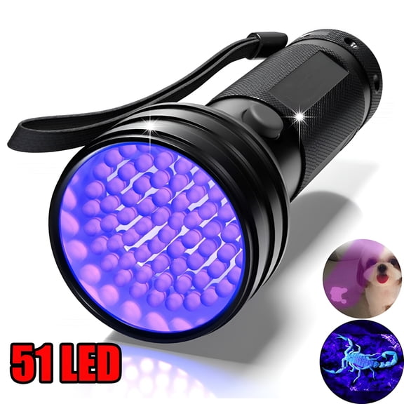 HIBIBUD UV LED Scorpion Detector Hunter Finder Ultra Violet Blacklight Flashlight - 1 Pack