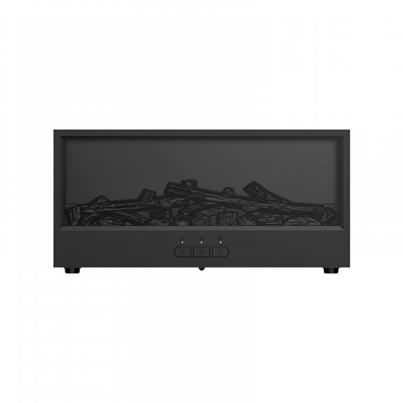 HIBIBUD Ultrasonic Humidifier and Aromatherapy Diffuser with Realistic Flame Effect and 7-Color Night Light for Bedroom,Office,Yoga Studio and Home,Small Humidifier Made of Abs Material