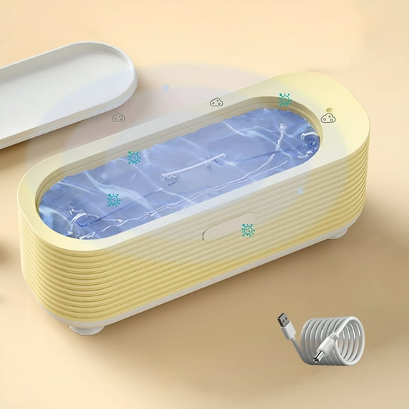 HIBIBUD Ultrasonic Jewelry Cleaner - Jewelry Cleaner Machine, Portable Professional Ultrasonic Cleaning Machine for Glasses, Silvers, Rings, Watches and Denture