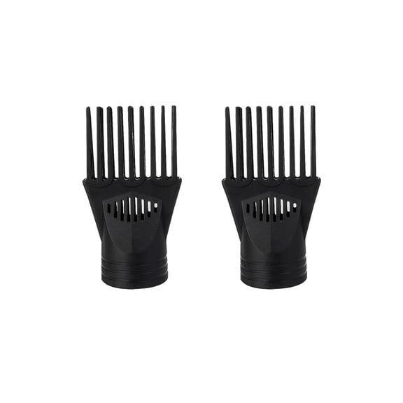 HIBIBUD Universal Hair Dryer Comb Attachment Nozzle - 2 Pack Concentrator for Fast Drying & Smooth Styling, Fits Most Blow Dryers