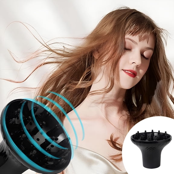 HIBIBUD Universal Hair Dryer Diffuser Attachment Styling Tool for Curly Wavy Hair Volumizing Nozzle Salon Quality Blow Dryer Accessory Diffuser Attachment for Hair Dryer
