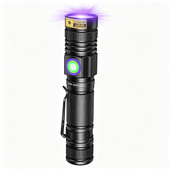 HIBIBUD Uv 395Nm Flashlight Blacklight Woods Lamp Black Light Ultraviolet|Led Rechargeable Handheld Portable,Pet Urine Detector,Resin Curing,For Cat Ringworm,Scorpions,Fluorescer,Uranium Glass